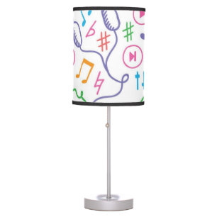 Music pattern table lamp