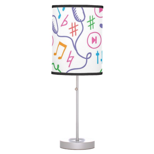 Music pattern table lamp (Front)