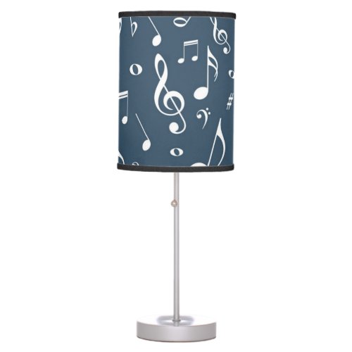 Music pattern table lamp