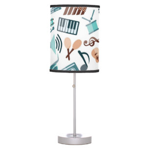 Music pattern table lamp