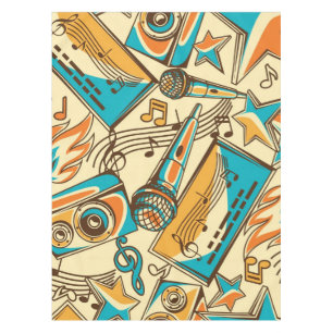 Music pattern tablecloth