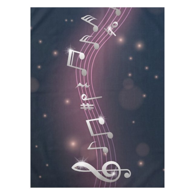 Music pattern tablecloth (Front)