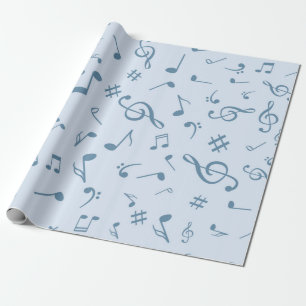Music pattern wrapping paper