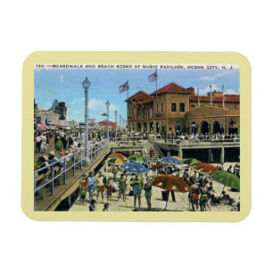 Music Pavilion, Ocean City, NJ Vintage  Magnet