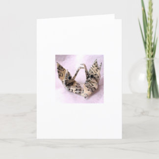 Music Peace Cranes Holiday Card