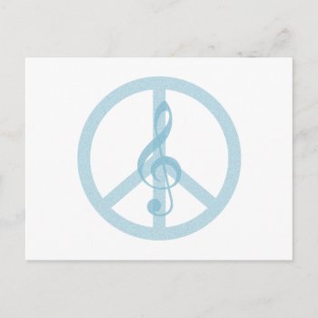 Music Peace Postcard by chmayer at Zazzle