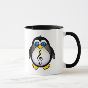 Music Penguin Treble Clef Mug