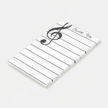 Music personalized post-it notes