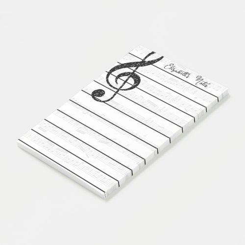 Music personalized post_it notes