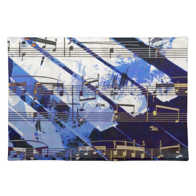 music, piano decor (3) placemat (Front)