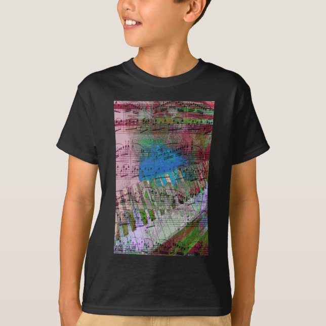 music, piano decor (6) T-Shirt (Front)