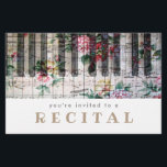 music piano floral design flyer<br><div class="desc">event flyer</div>