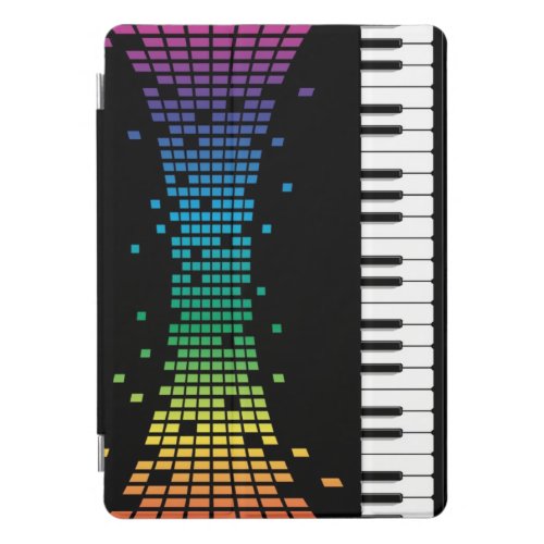 Music piano instrumental keyboard multicolored iPad pro cover