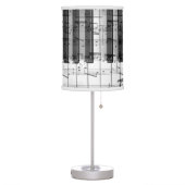 music piano keyboard design table lamp (Left)