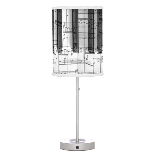 music piano keyboard design table lamp (Back)
