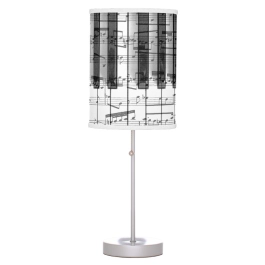 music piano keyboard design table lamp (Front)