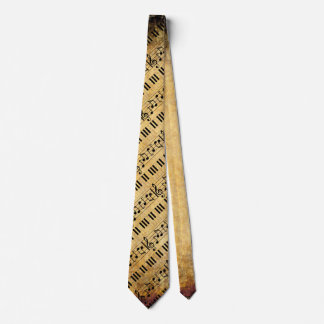 Music Piano Keyboard Neck Tie
