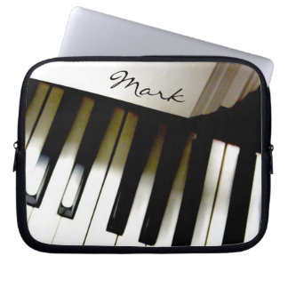 Music Piano Keyboard Personalized Laptop Sleeve