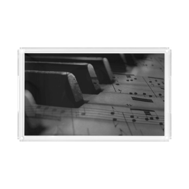  Music Piano Keys Acrylic Tray (Front)