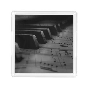  Music Piano Keys Acrylic Tray