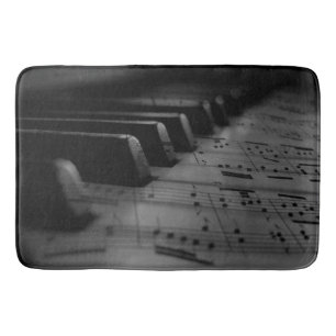  Music Piano Keys Bath Mat