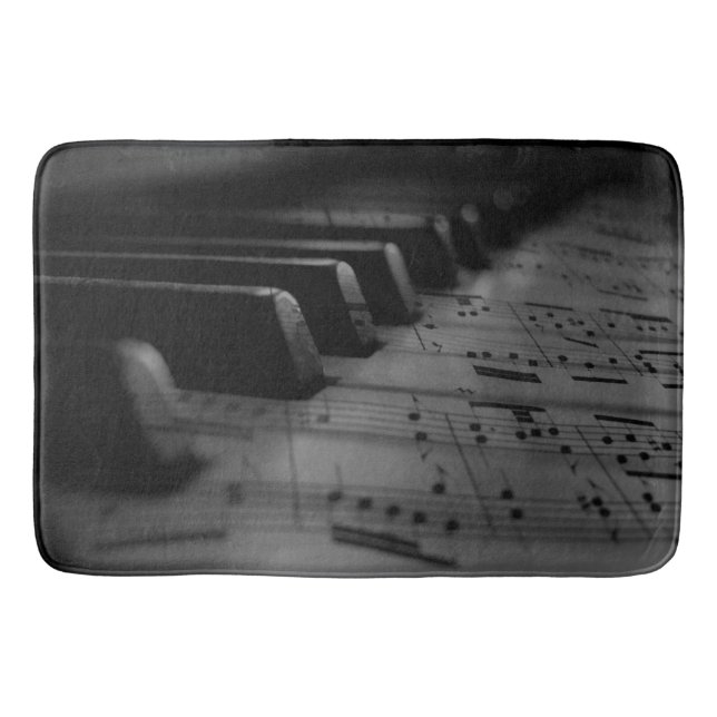  Music Piano Keys Bath Mat (Front)