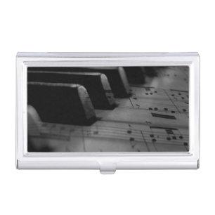  Music Piano Keys Business Card Case