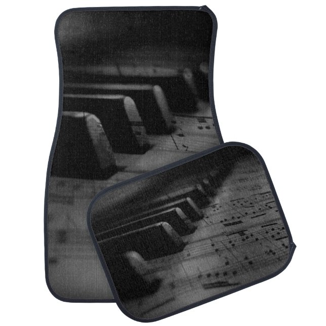  Music Piano Keys Car Floor Mat (Set)