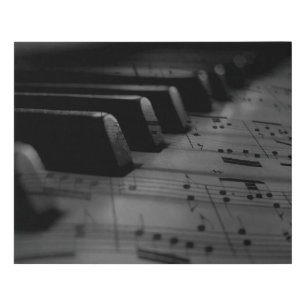  Music Piano Keys Faux Canvas Print