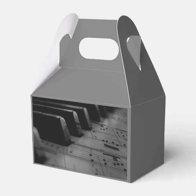  Music Piano Keys Favor Boxes (Front Side)
