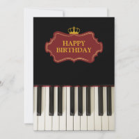 Music Piano Keys Happy Birthday