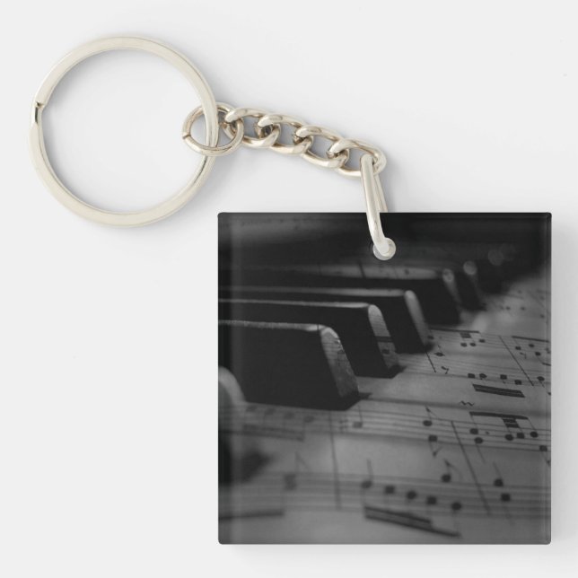 Music Piano Keys Keychain (Front)