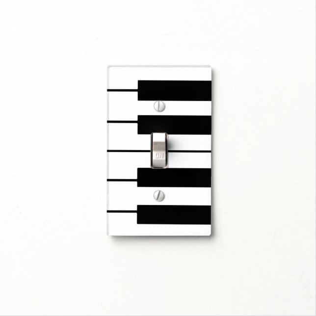 music piano keys light switch cover (In Situ)