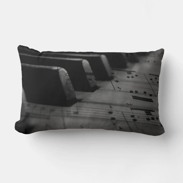  Music Piano Keys Lumbar Pillow (Front)