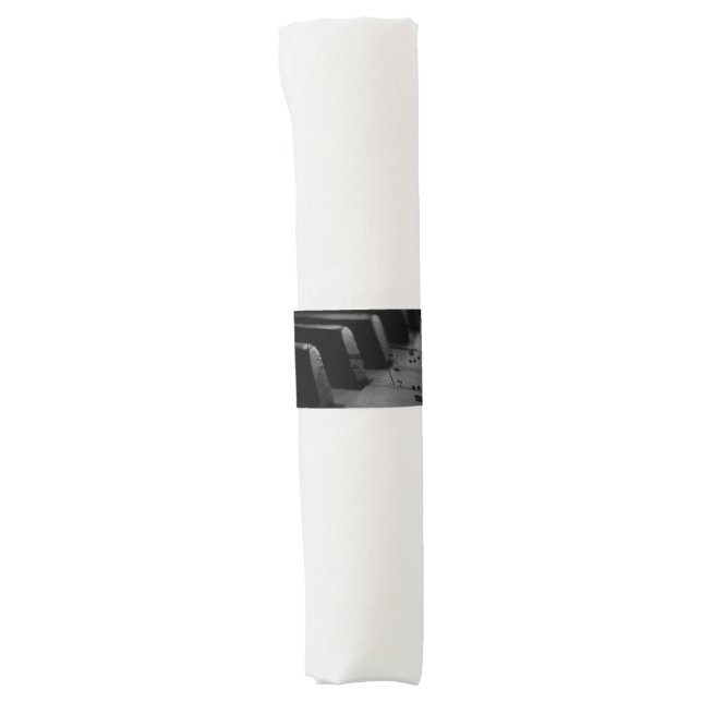  Music Piano Keys Napkin Bands (Front)