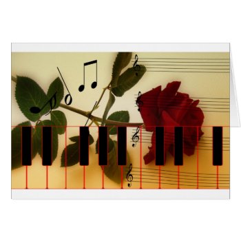 Music Piano Keys Notes Teacher Roses Instruments by Honeysuckle_Sweet at Zazzle