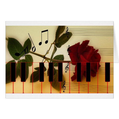 Music Piano Keys Notes Teacher Roses Instruments