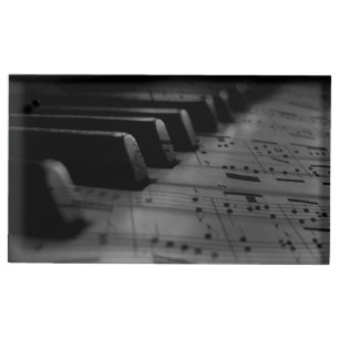 Music Piano Keys Place Card Holder
