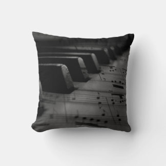 Music Piano Keys Throw Pillow
