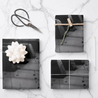  Music Piano Keys Wrapping Paper Sheets