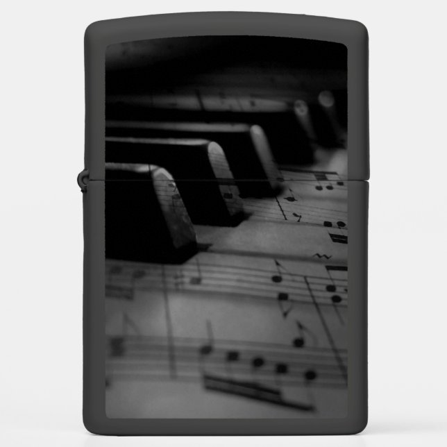  Music Piano Keys Zippo Lighter (Front)