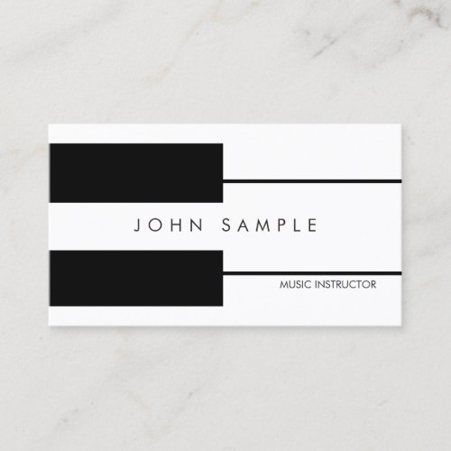 Music Piano Lessons Professional Instructor Business Card Music Piano Lessons Professional Instructor Business Card