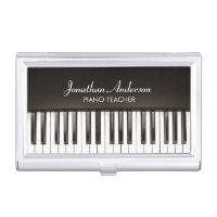 Music Piano Teacher Business Card Holder
