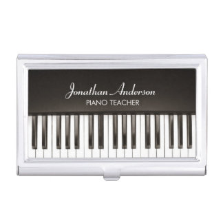 Music Piano Teacher Business Card Holder