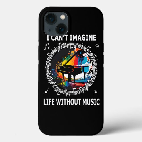 Music Piano Teacher Gift Student Bands Solo Artist iPhone 13 Case