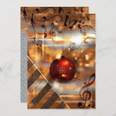 Music piano teacher holiday greeting Cards (Front/Back)