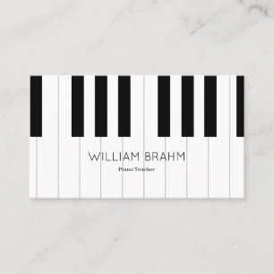 Music Piano Teacher/ Pianist professional Business Card