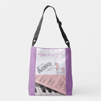 Music piano unicorn kids bag