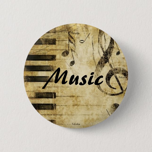 Music Pinback Button (Front)