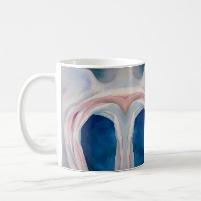  Music Pink and Blue by O'Keeffe Coffee Mug (Left)